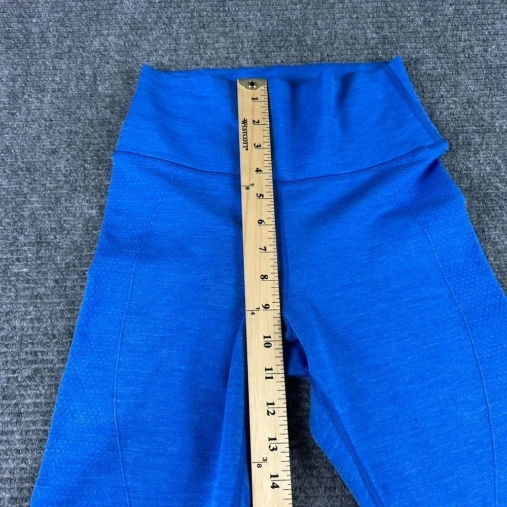 Lululemon Blue High-Waisted Athletic Leggings Womens No Size Tag‎ 22x29